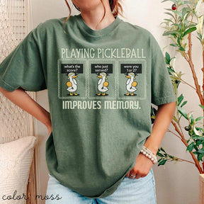 Comfort Colors Playing Pickleball Improves Memory T-shirt