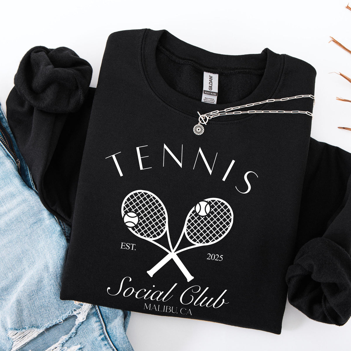 Personalized Tennis Social Club Sweatshirt