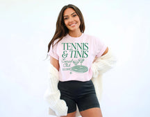 Comfort Colors Tennis and Tinis Social Club T-Shirt