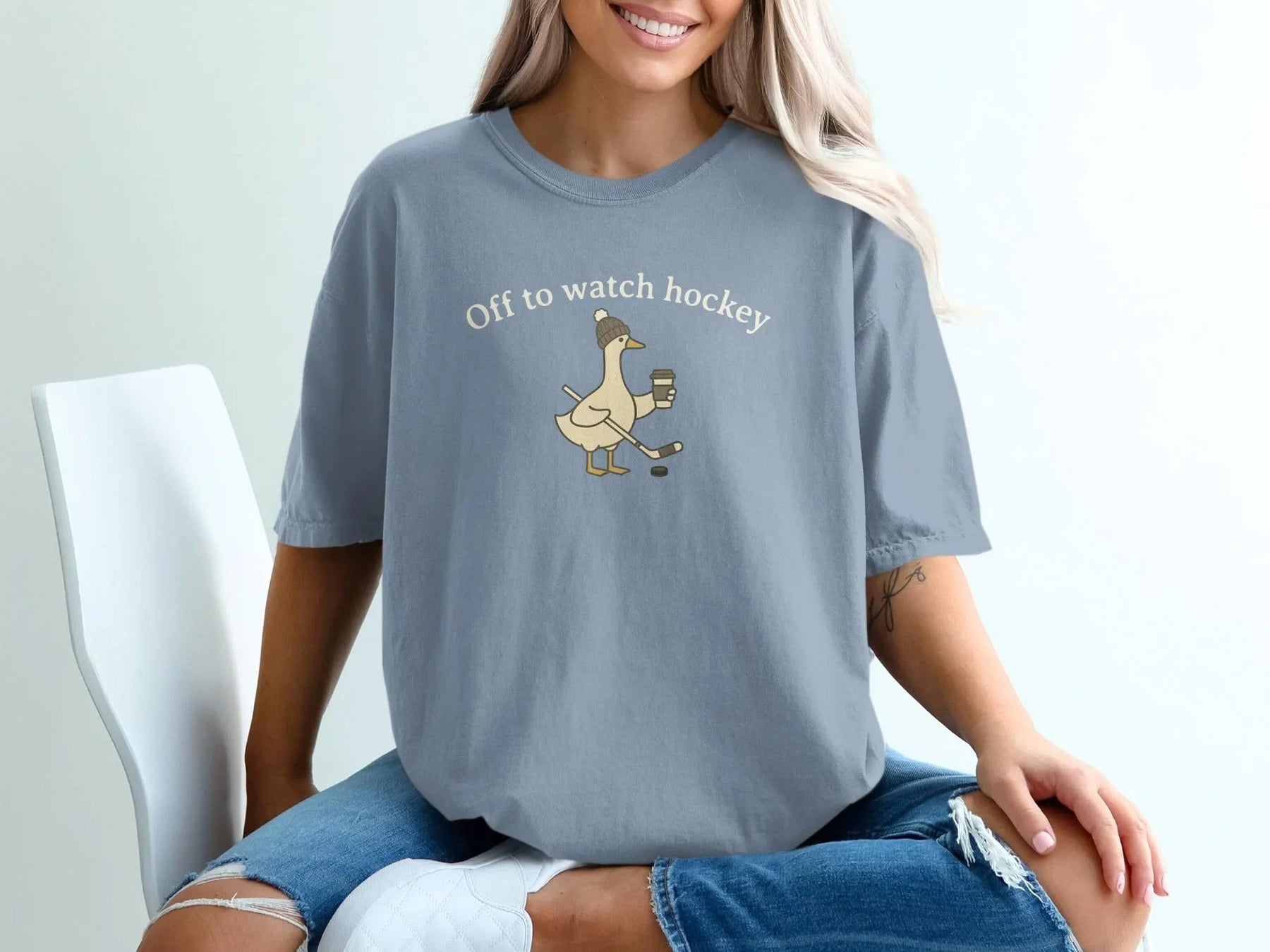 Comfort Colors Off to Watch Hockey T-Shirt
