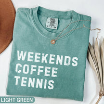 Comfort Colors® Weekends Coffee Tennis T-shirt