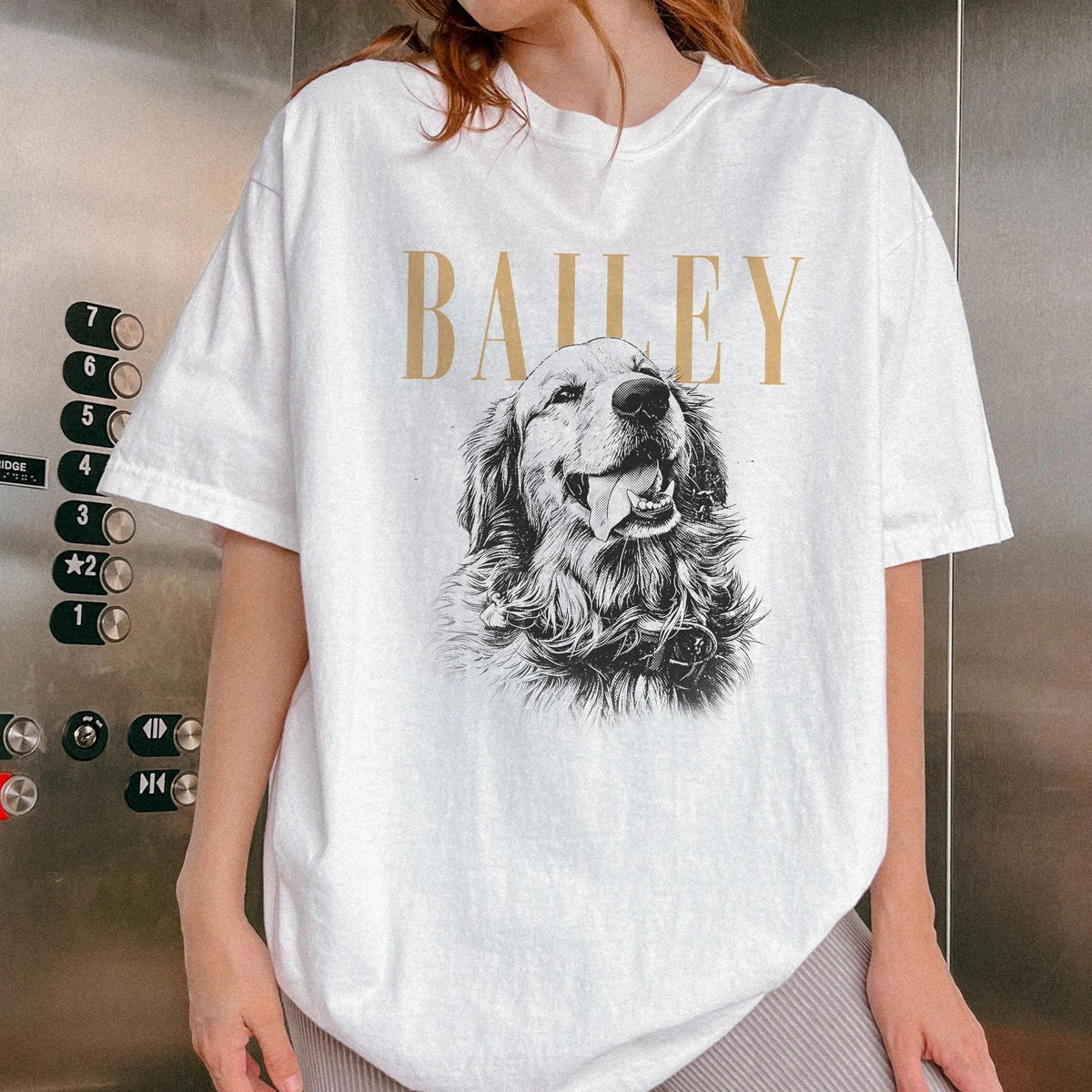 Comfort Colors Custom Pet Photo And Name T-Shirt