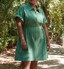 Utility Cinched Zip Dress (Buy 2 Free Shipping)