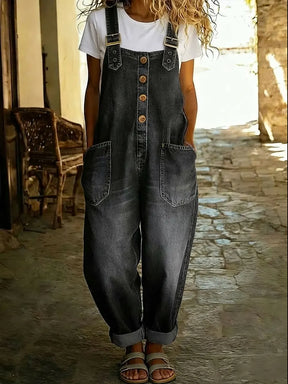 📦📦LAST DAY SAVE 49% ⏰Women's Casual Denim Jumpsuit With Adjustable Buckle
