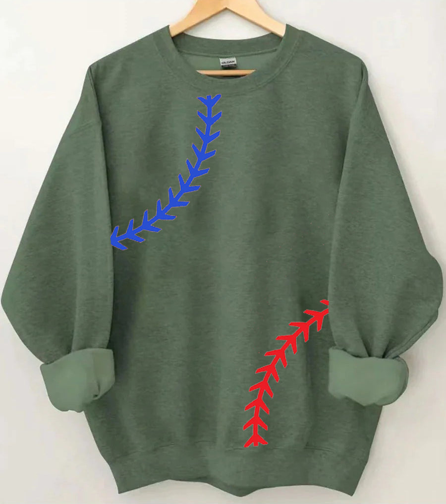 Baseball Print Sweatshirt