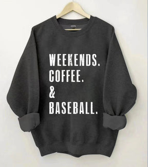 Weekend Coffee & Baseball Sweatshirt