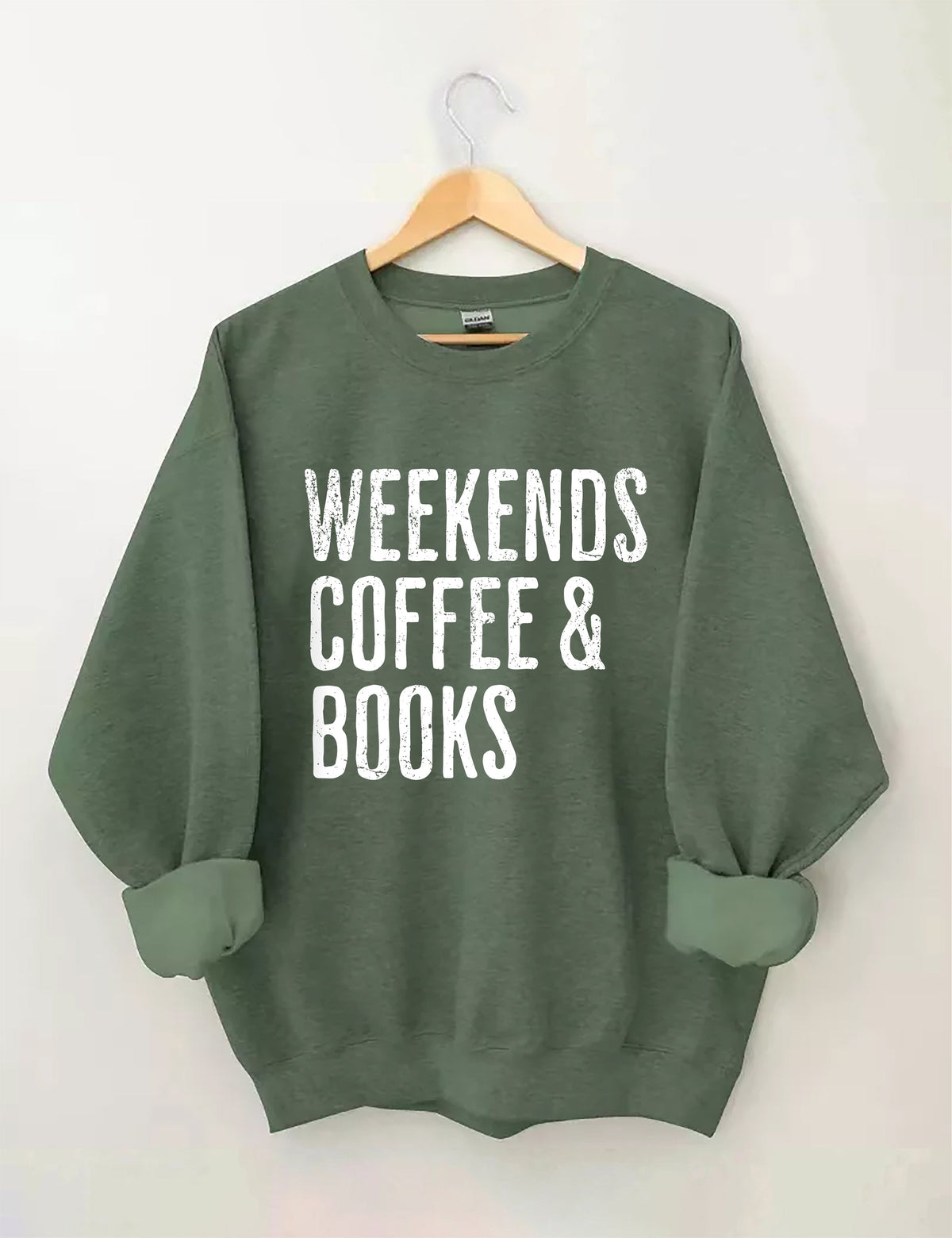 Sweat-shirt Café et livres du week-end