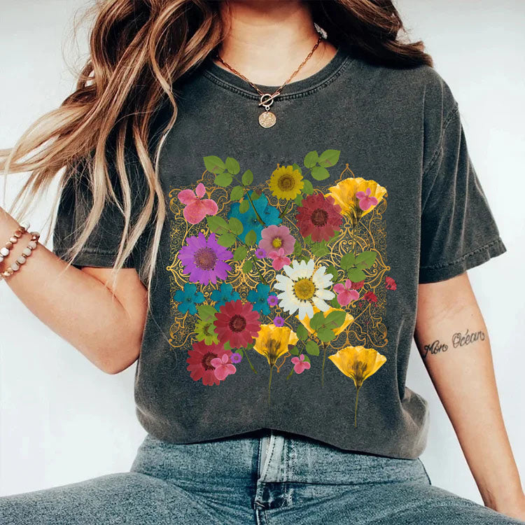 Wildflowers Flowers Boho T-shirt