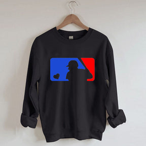 Sweat-shirt coeur de baseball