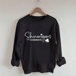 Sweat-shirt imprimé lettre du coordinateur des manigances