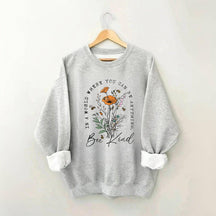 Sweat-shirt à imprimé floral Bee Kind