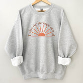 Sweat-shirt à imprimé lettre To Live For The Hope Of It All