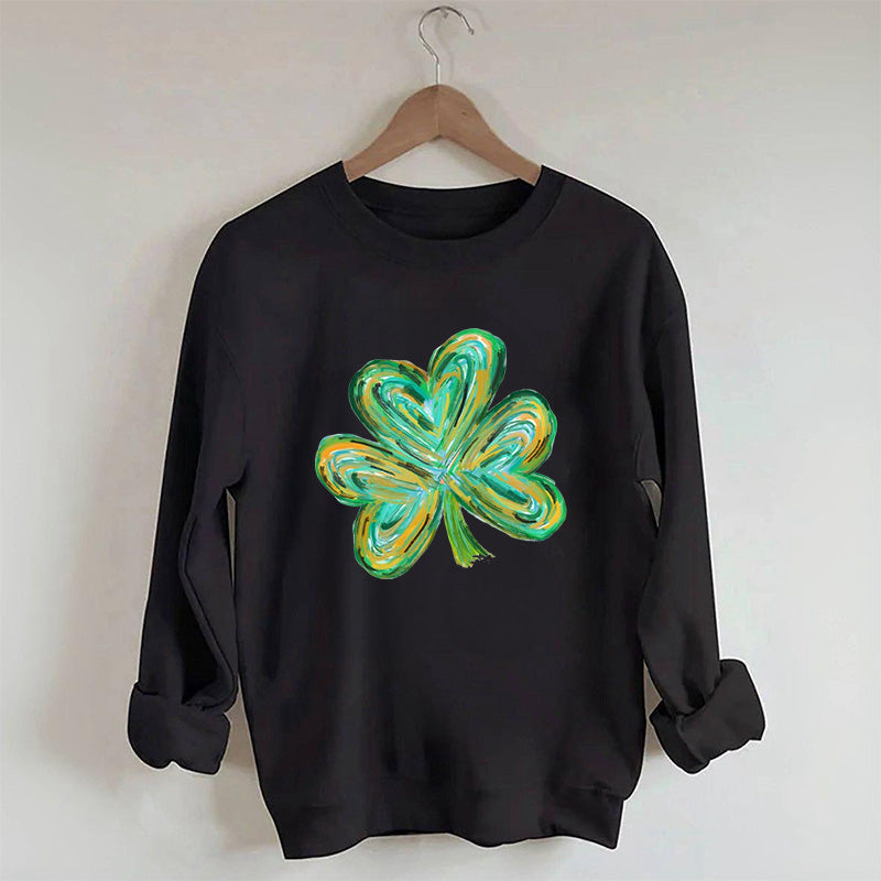 Sweat-shirt mignon trèfle à quatre feuilles de St Patricks