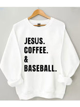 Jesus Coffee Baseball Sweatshirt