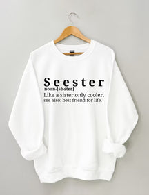 Sweat-shirt plus frais Seester Like A Sister Only