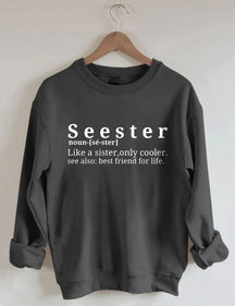 Sweat-shirt plus frais Seester Like A Sister Only