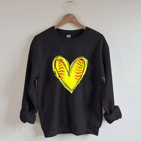 Sweat-shirt coeur de baseball