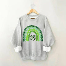 Shamrock Leopard Rainbow Sweatshirt