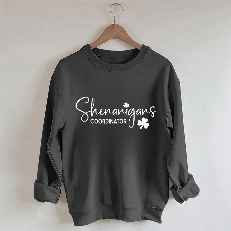 Sweat-shirt imprimé lettre du coordinateur des manigances