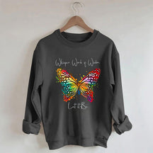 Que ce soit le sweat-shirt papillon