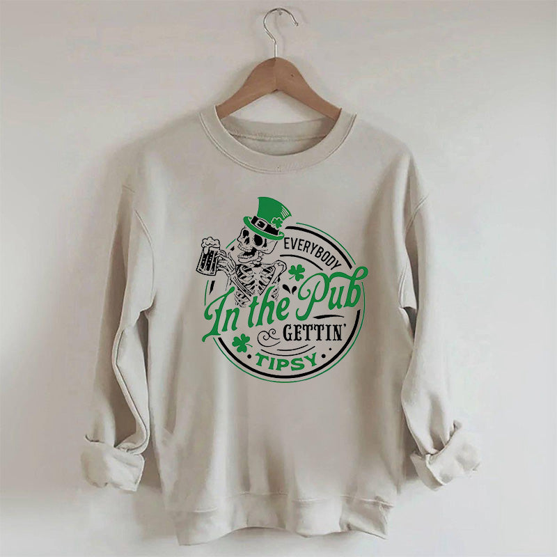 Sweat-shirt drôle crâne Patrick