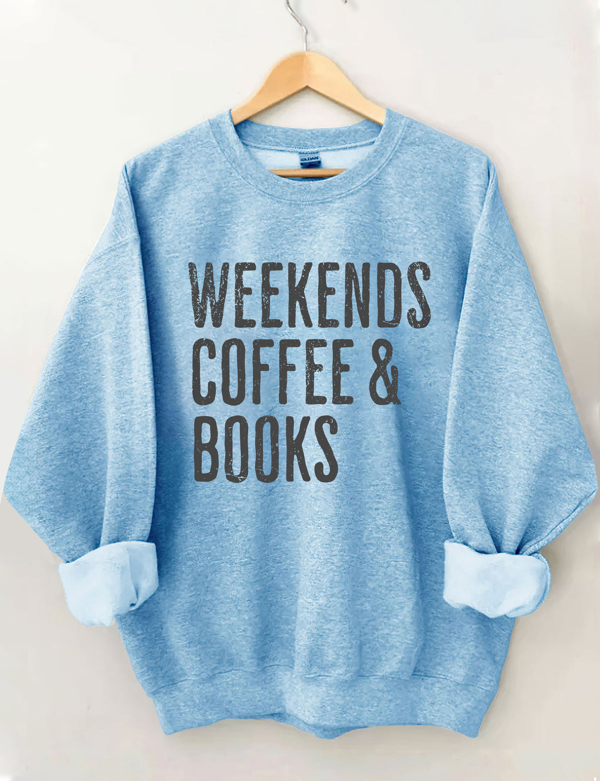 Sweat-shirt Café et livres du week-end