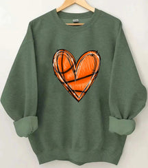 Basketball Heart Sweatshirt