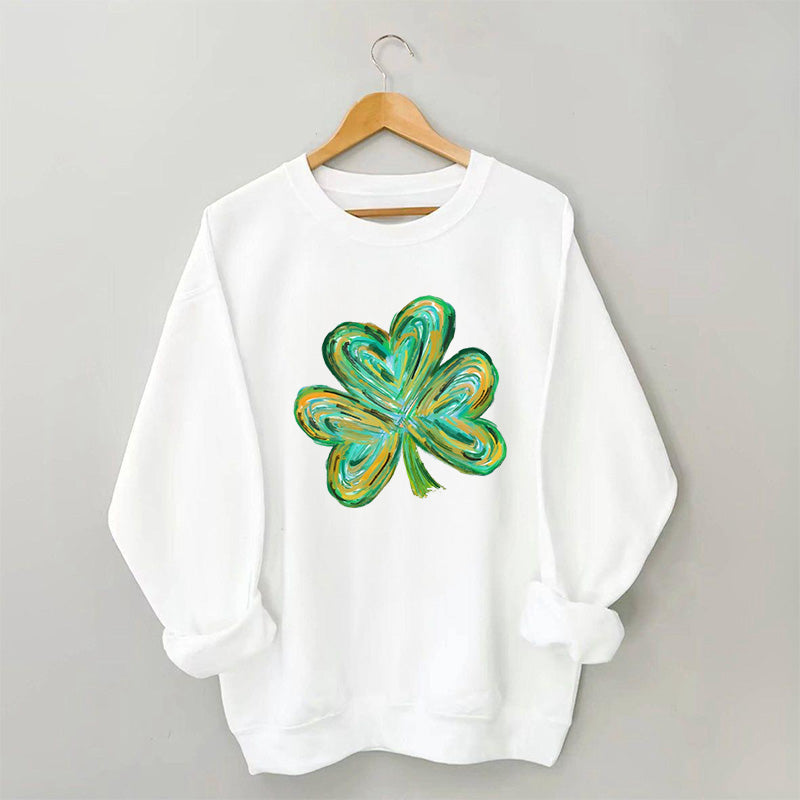 Sweat-shirt mignon trèfle à quatre feuilles de St Patricks