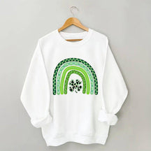 Shamrock Leopard Rainbow Sweatshirt
