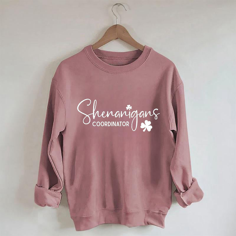 Sweat-shirt imprimé lettre du coordinateur des manigances