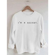 I'm A Delight Printed Sweatshirt