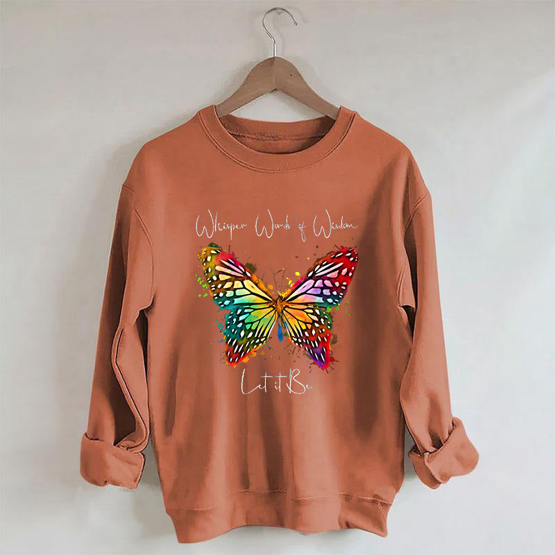 Que ce soit le sweat-shirt papillon