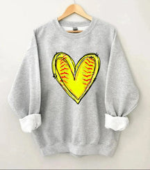 Baseball Heart Sweatshirt