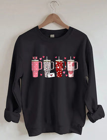 Retro Obsessive Cup Disorder Valentinstag Sweatshirt