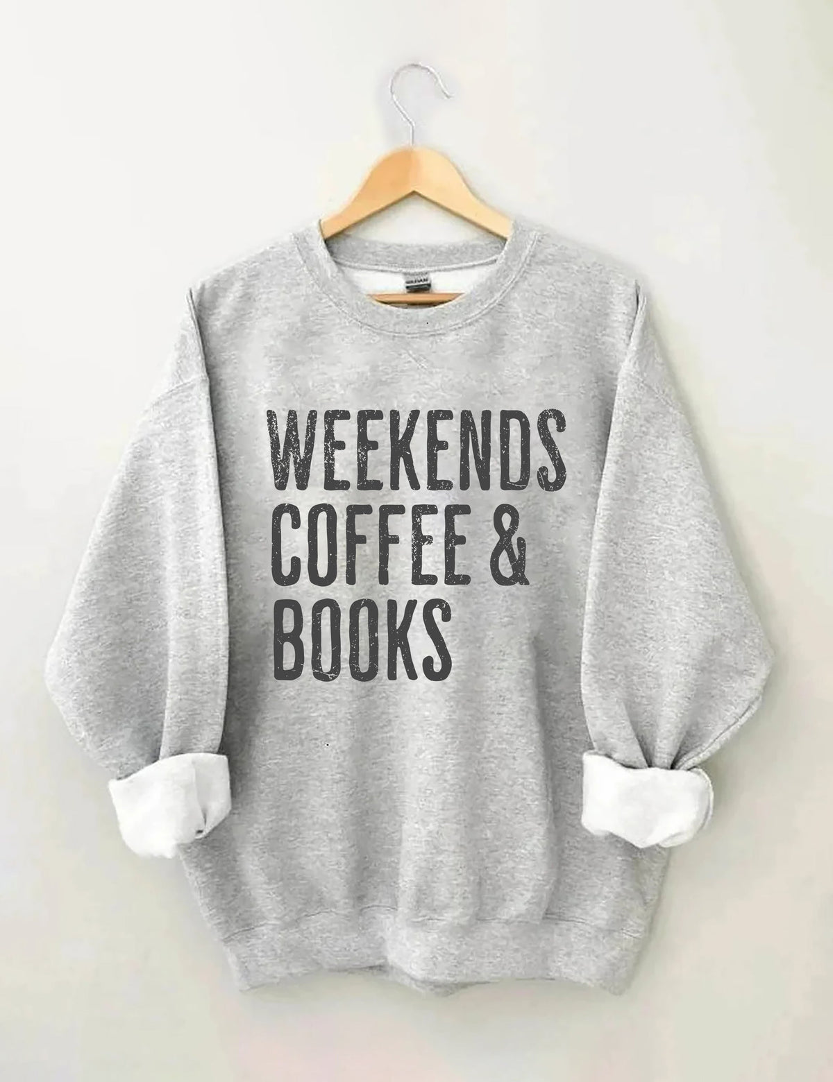 Sweat-shirt Café et livres du week-end