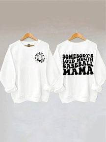 Sweat-shirt maman de baseball à grande gueule de quelqu'un
