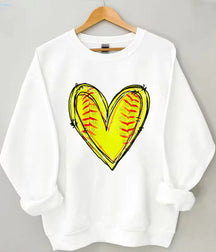 Baseball Heart Sweatshirt