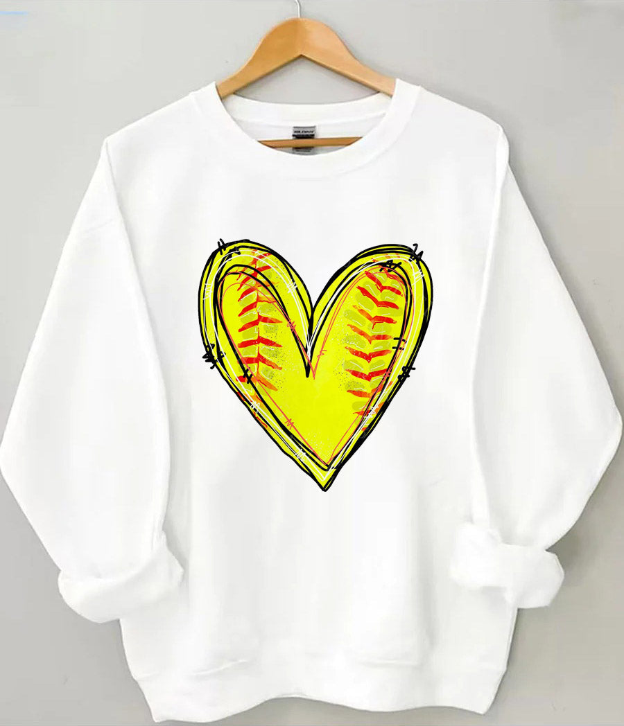 Baseball Heart Sweatshirt