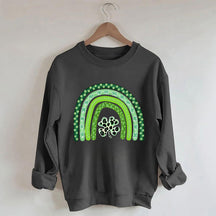 Shamrock Leopard Rainbow Sweatshirt
