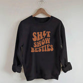 Sweat-shirt imprimé lettre Shitshow Besties