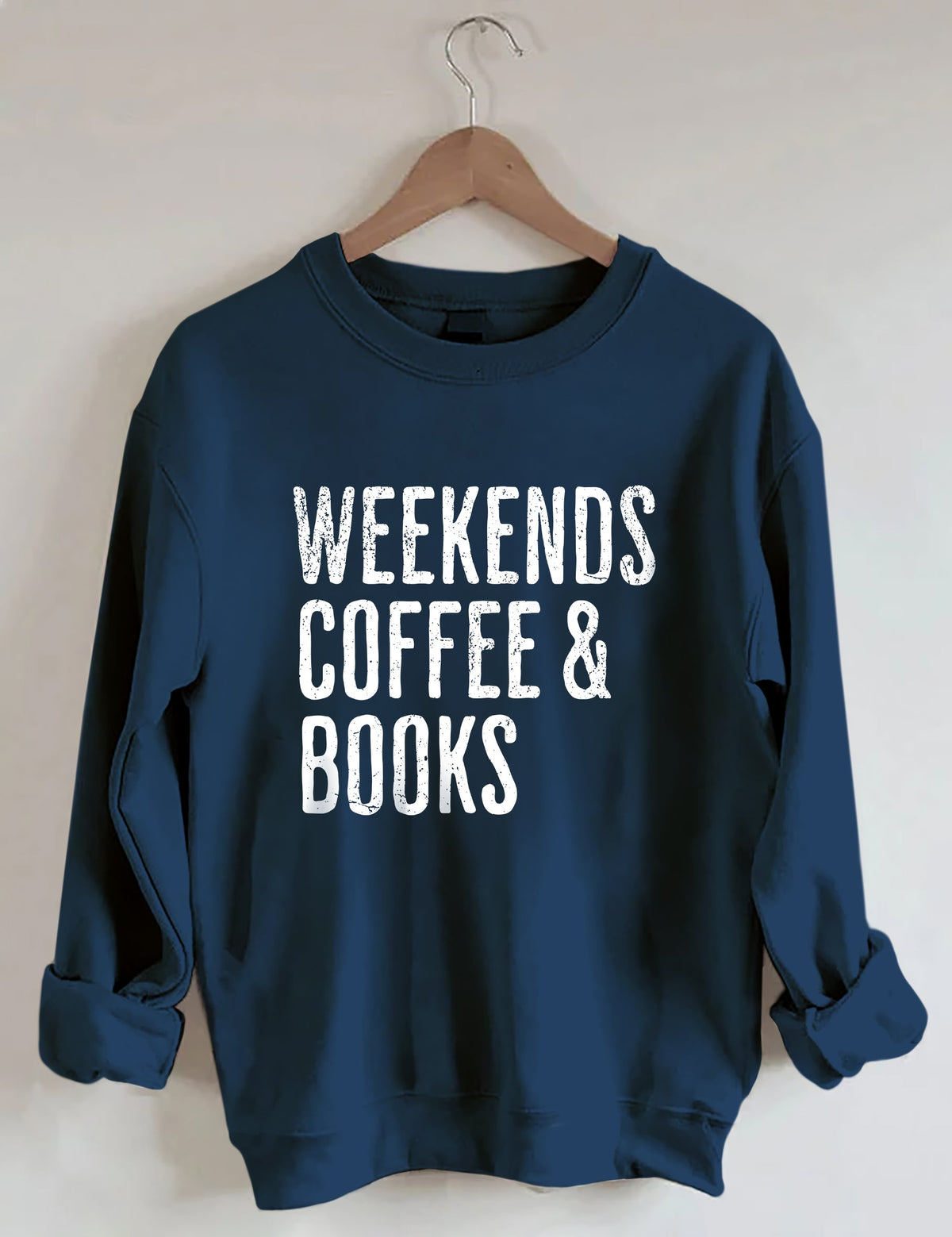 Sweat-shirt Café et livres du week-end