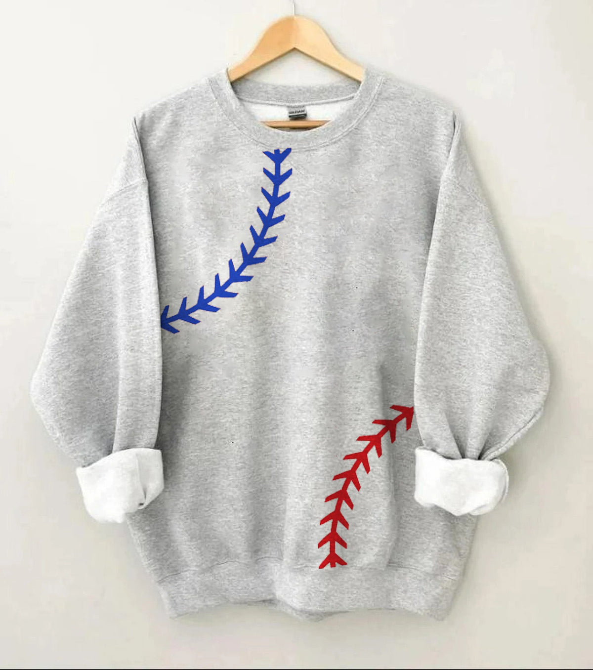 Baseball Print Sweatshirt