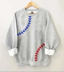 Baseball Print Sweatshirt