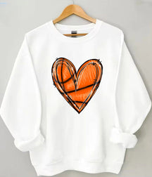Basketball Heart Sweatshirt