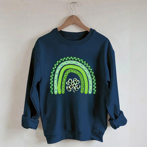 Shamrock Leopard Rainbow Sweatshirt