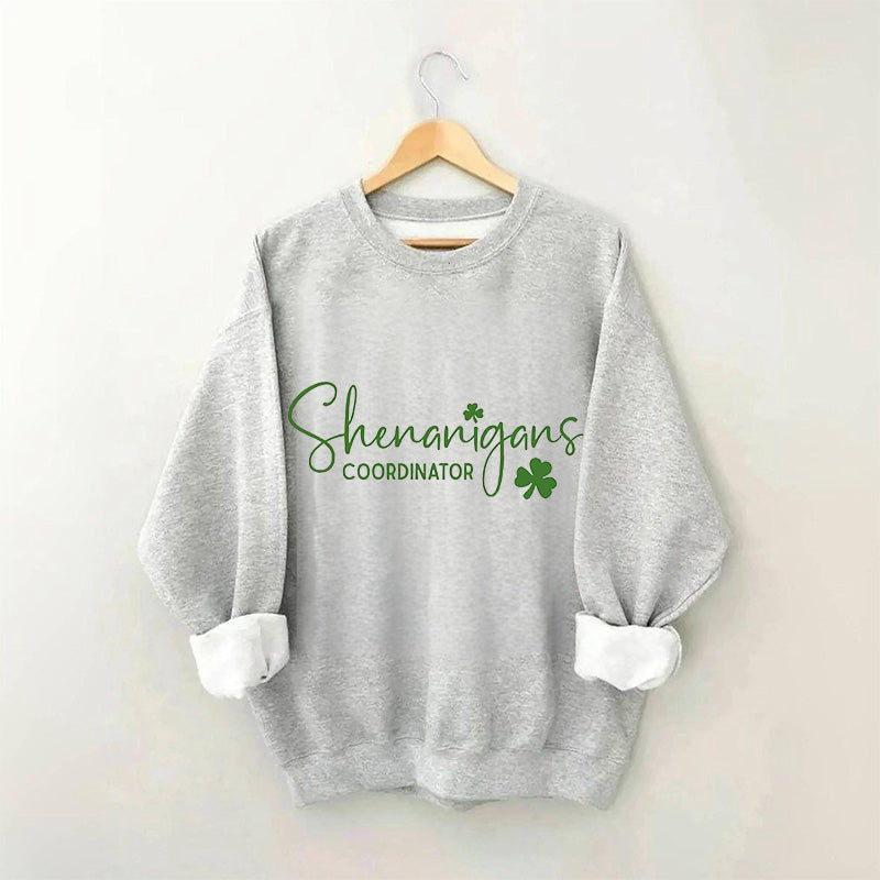Sweat-shirt imprimé lettre du coordinateur des manigances