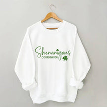 Sweat-shirt imprimé lettre du coordinateur des manigances
