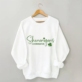Sweat-shirt imprimé lettre du coordinateur des manigances