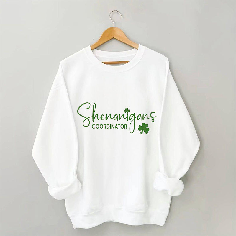 Sweat-shirt imprimé lettre du coordinateur des manigances