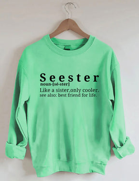 Sweat-shirt plus frais Seester Like A Sister Only